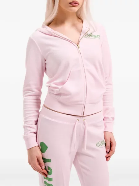 Hanorac cu glugă Juicy Couture roz