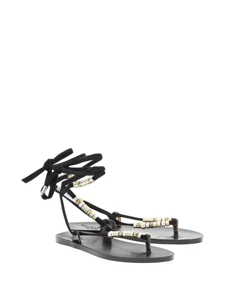 Sandale Ancient Greek Sandals cu mărgele negru