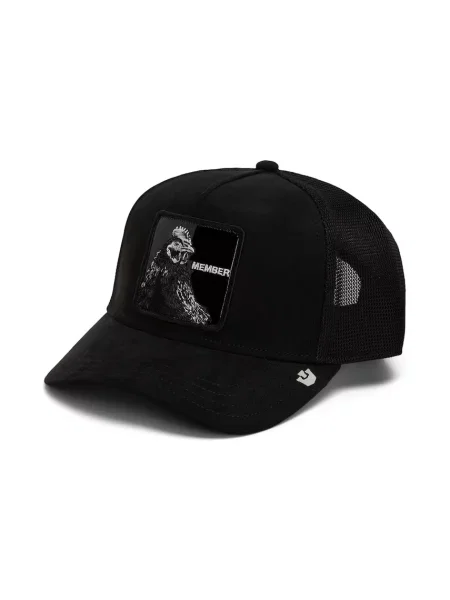 Goorin Bros czapka z daszkiem trucker Black Out Rooster czarna
