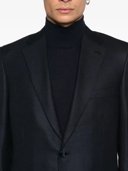 Costum Brioni în carouri albastru