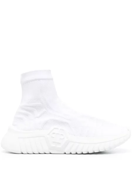 Sneakerși Philipp Plein slip-on alb