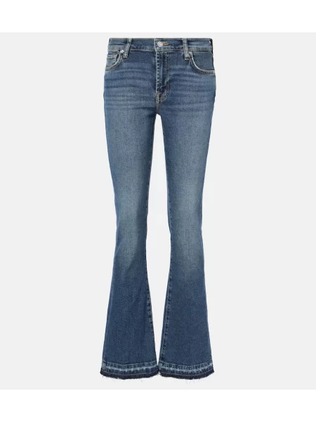 Blugi evazați 7 For All Mankind albastru