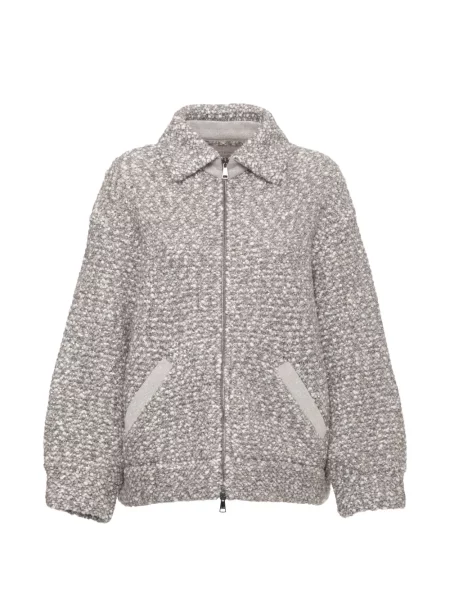 Geacă D.exterior cu paiete din tweed gri