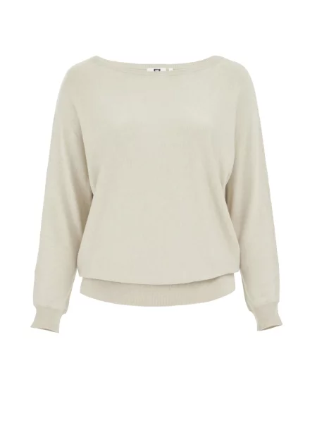 WE Fashion Pulover Curve' bej
