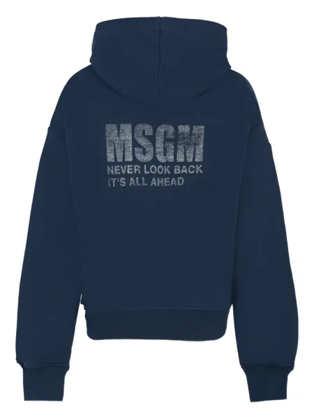 Bluza z kapturem dziecięca Msgm niebieska
