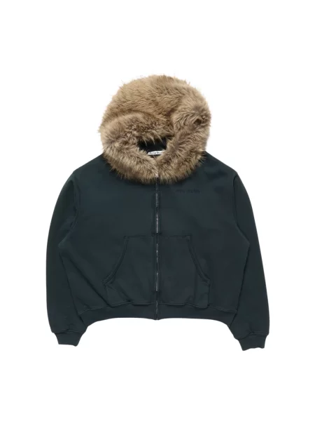 Bluza z kapturem Acne Studios z kapturem niebieska