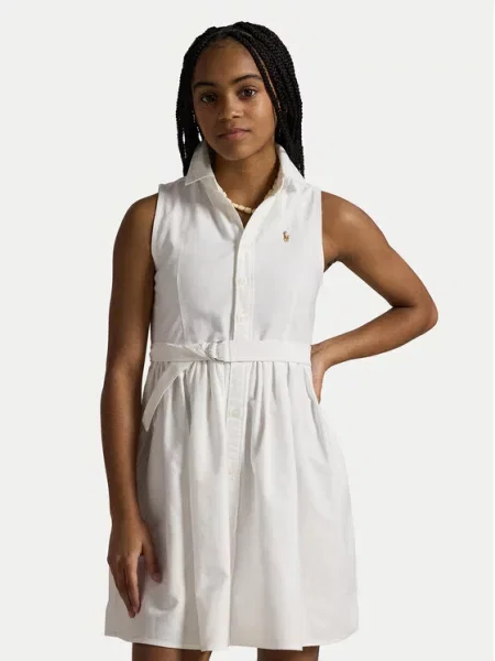Košilové šaty Polo Ralph Lauren bílé
