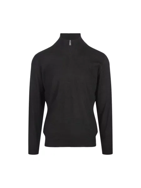 Sweter Fedeli wełniany szary