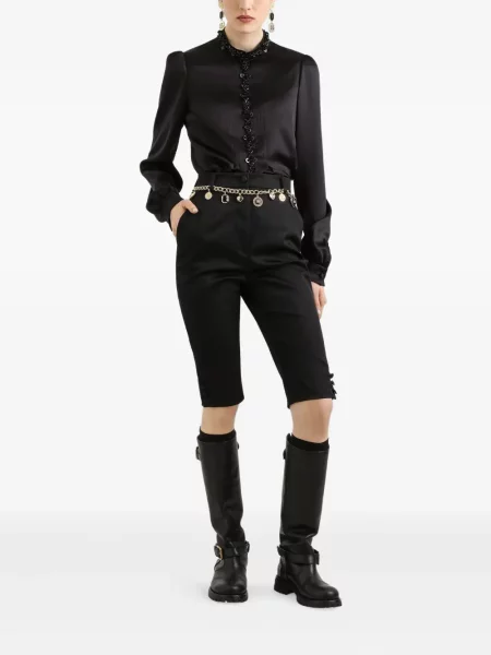 Bluză Dolce & Gabbana din satin negru
