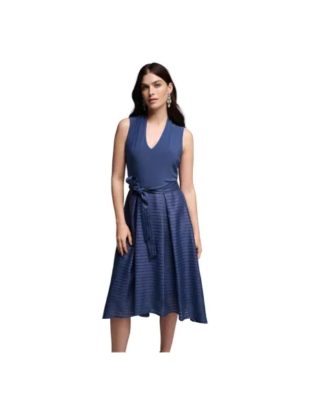 Sukienka midi Joseph Ribkoff elegancka do kolan niebieska