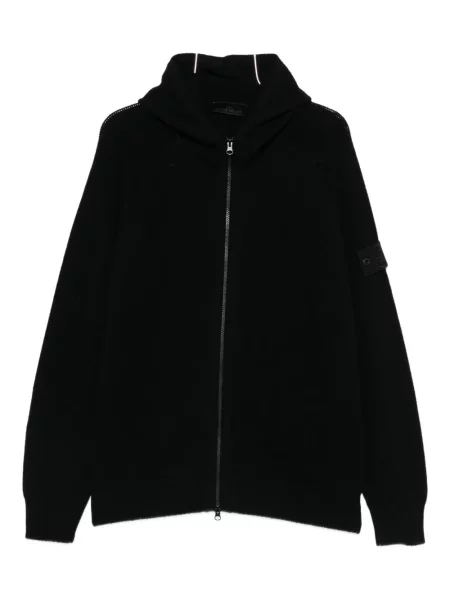 Majica s kapuljačom Stone Island kamenje crna