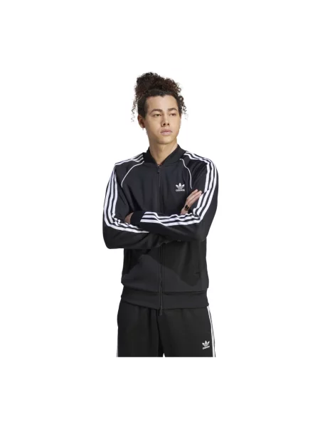 Kurtka Adidas Originals do biegania z logo ze stójką biała