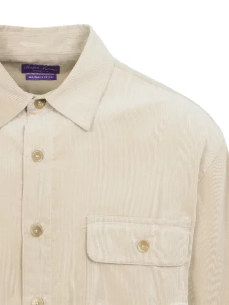 Πουκάμισο Ralph Lauren Purple Label κοτλέ μωβ