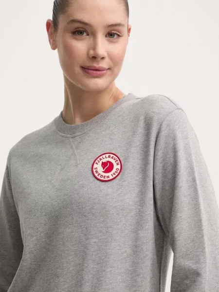 Кофта Fjallraven Logo меланж сірий