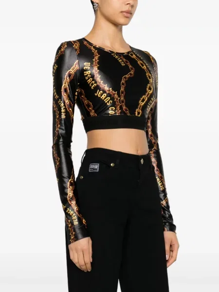 Top Versace Jeans Couture čierna