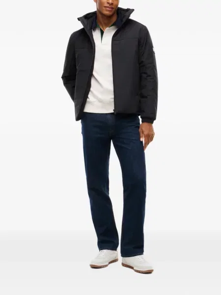 Geacă Tommy Hilfiger cu glugă cu autograf albastru