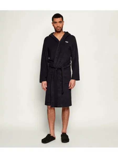 BOSS BLACK Halat Terry negru