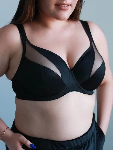 Мягкий бюстгальтер на косточках Bra MIRA soft чорний