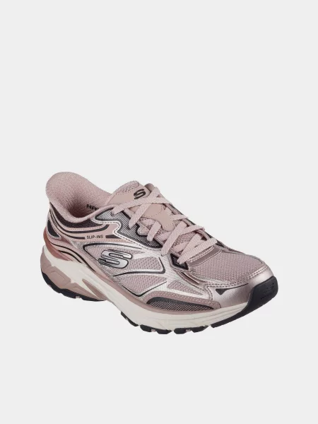 Кожаные кроссовки Skechers розовые