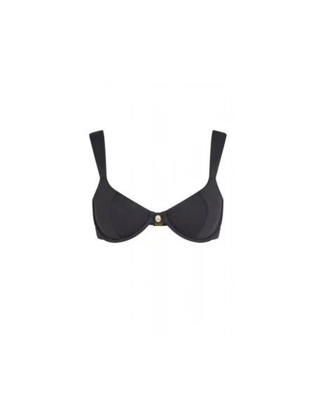 Karl Lagerfeld Moda plażowa Kobieta L Góra od bikini z fiszbinami czarny