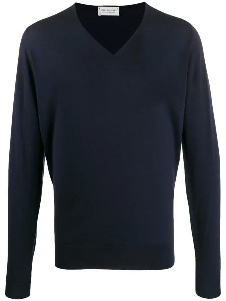 Pulover John Smedley de lână albastru