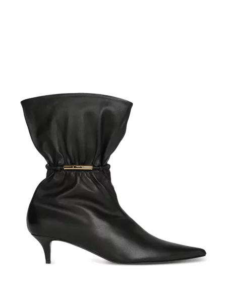 Cizme scurte Balmain din piele negru