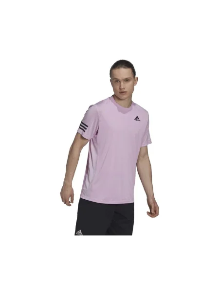 Csíkos póló Adidas lila