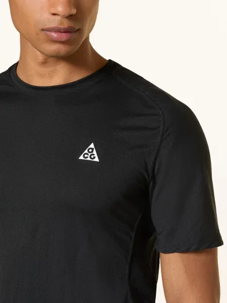 Nike Tričko Acg Solar Chase Z Kombinace Materiálů černá bílé
