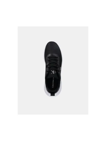 Dámske topánky Calvin Klein Eva Runner Drawstring Mix MG black/bright white čierna