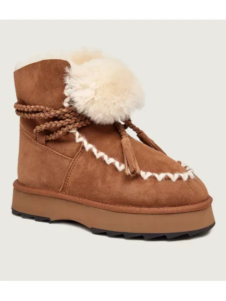 EMU Australia Bocanci Elise | piele întoarsă | shearling maro