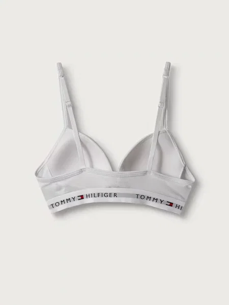 Tommy Hilfiger trojuholníková podprsenka detská biela