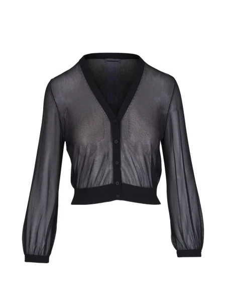 Cropp cardigan Akris Punto transparente negru