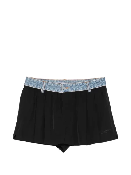 Pantaloni scurți din denim Alexander Wang negru