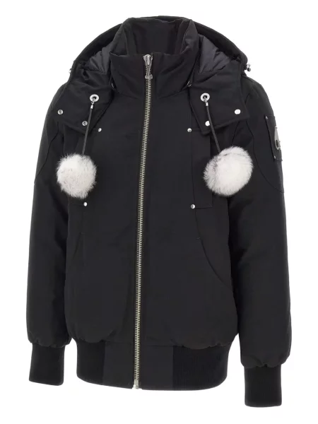 Kurtka bomber Moose Knuckles z kapturem czarny