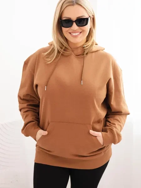 Hanorac cu glugă Kesi Włoski maro