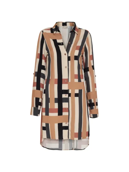 Sukienka Amir Slama w paski garniturowa