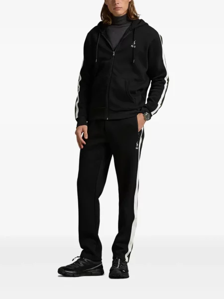 Siuvinėtos zomšinės pledinės maudymosi kelnaitės Polo Ralph Lauren mėlyna