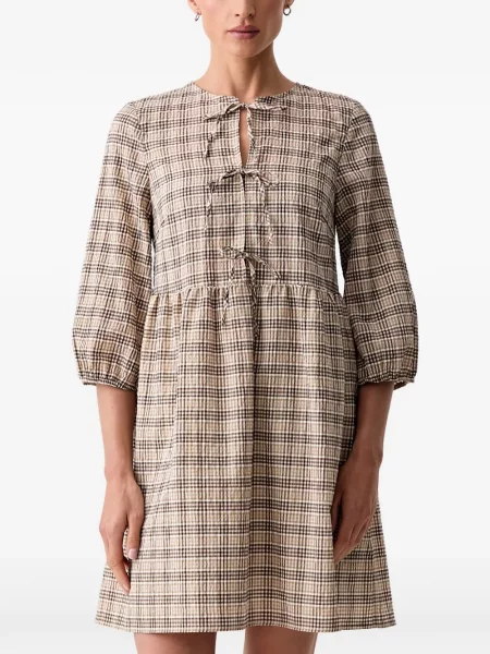 Rochie mini Marc O'polo în carouri cu legături