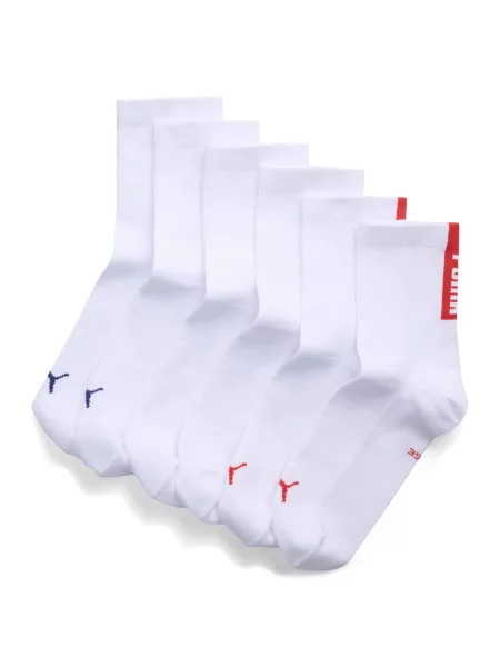 Krótkie skarpety PUMA Unisex 3 pary Akcesoria biały