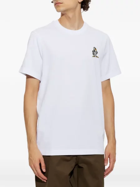Tricou Moncler cu autograf alb