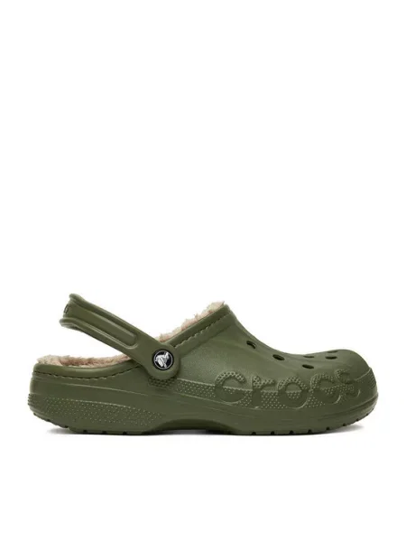 Crocs Klapki C-BAYA LINED CLOG zielony