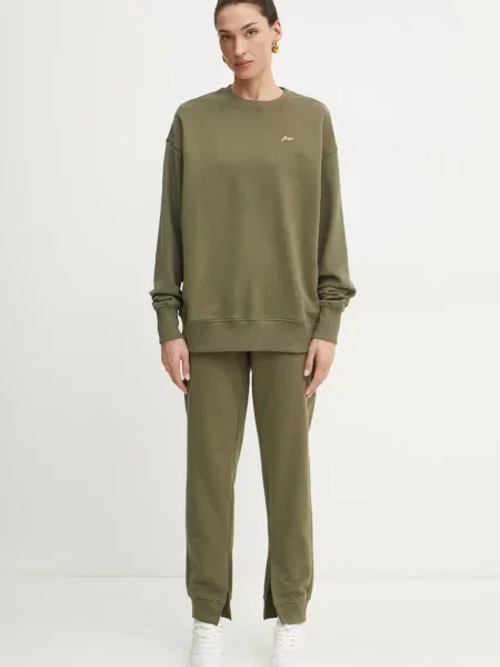 Спортивні штани BOSS Orange однотонні зелений