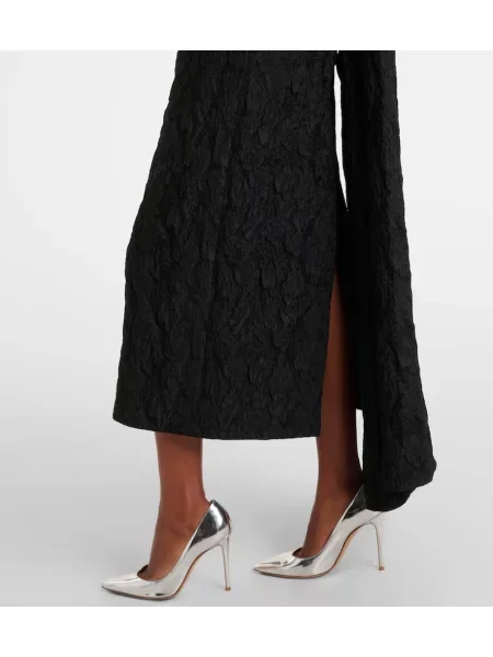 Rochie Erdem din jacard negru