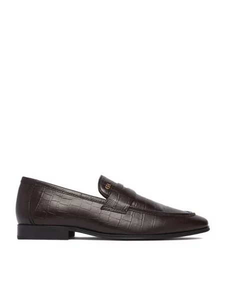 Loafersy GINO ROSSI brązowe
