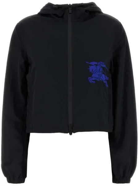 Geacă Burberry cu glugă negru