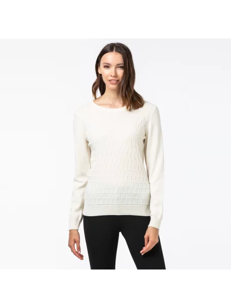 Свитер Lacoste.com белый