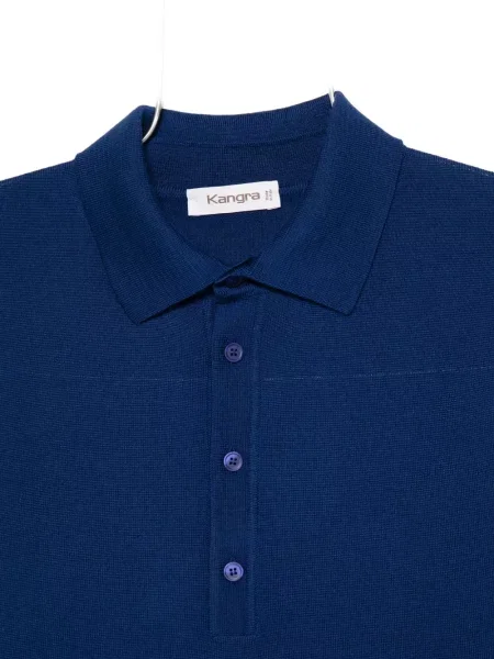 Polo Kangra tricotate albastru