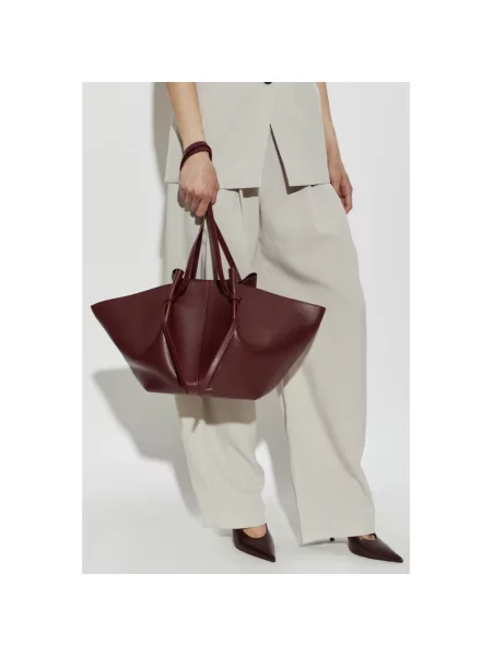 Yuzefi torebka shopper skórzana LARGE MOCHI czerwona