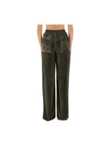 Spodnie cargo Rick Owens zielone