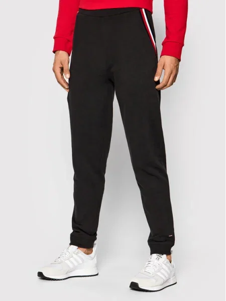 Tommy Hilfiger Pantaloni trening Track negru